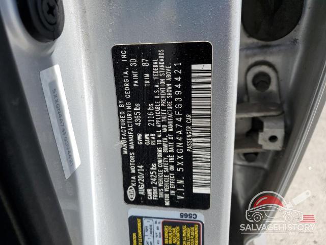 5XXGN4A74FG394421 2015 KIA OPTIMA photo no. 12