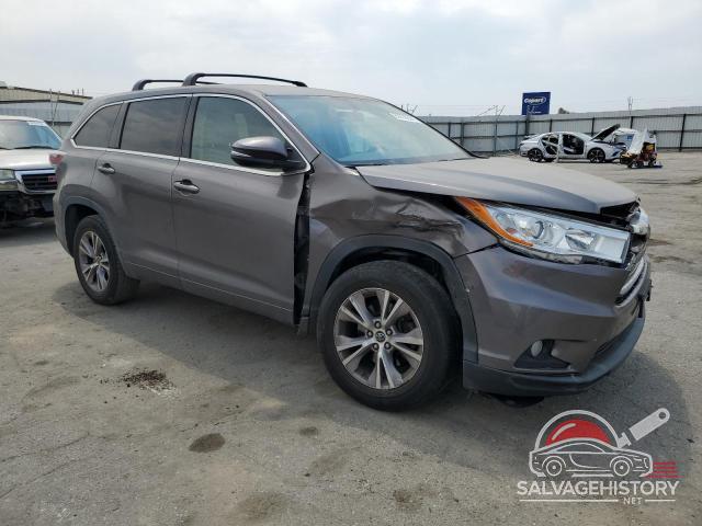 5TDZKRFH6GS134487 2016 TOYOTA HIGHLANDER photo no. 4