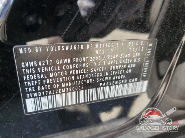 3VWD17AJ2EM390003 2014 VOLKSWAGEN JETTA photo no. 12