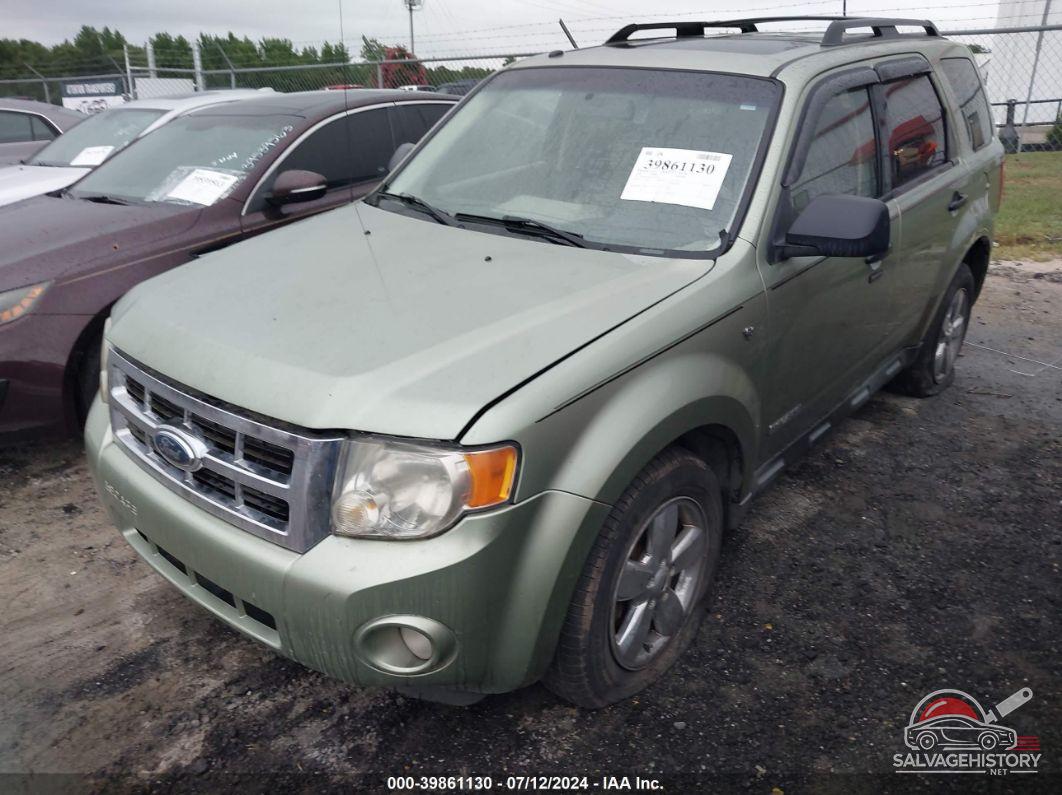 1FMCU031X8KC82746 2008 FORD ESCAPE photo no. 2