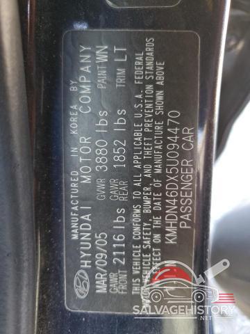 KMHDN46DX5U094470 2005 HYUNDAI ELANTRA photo no. 12