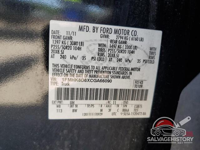 1FMHK8D8XCGA66090 2012 FORD EXPLORER photo no. 13