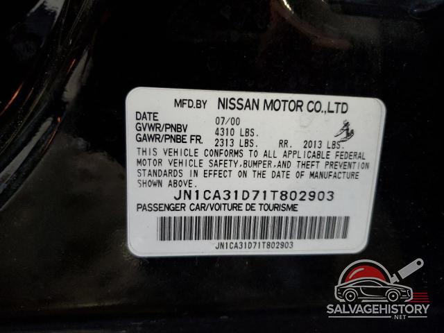 JN1CA31D71T802903 2001 NISSAN MAXIMA photo no. 12