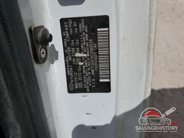 KMHTC6AD9CU069528 2012 HYUNDAI VELOSTER photo no. 12