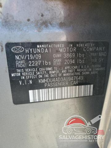 KMHDU4AD3AU947649 2010 HYUNDAI ELANTRA photo no. 13