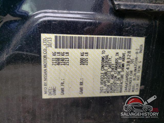 1N4AA5AP0EC438328 2014 NISSAN MAXIMA photo no. 12