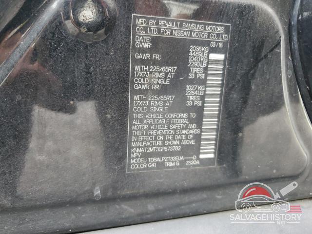 KNMAT2MT3GP673782 2016 NISSAN ROGUE photo no. 13