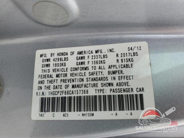 1HGCP2F66CA157368 2012 HONDA ACCORD photo no. 13