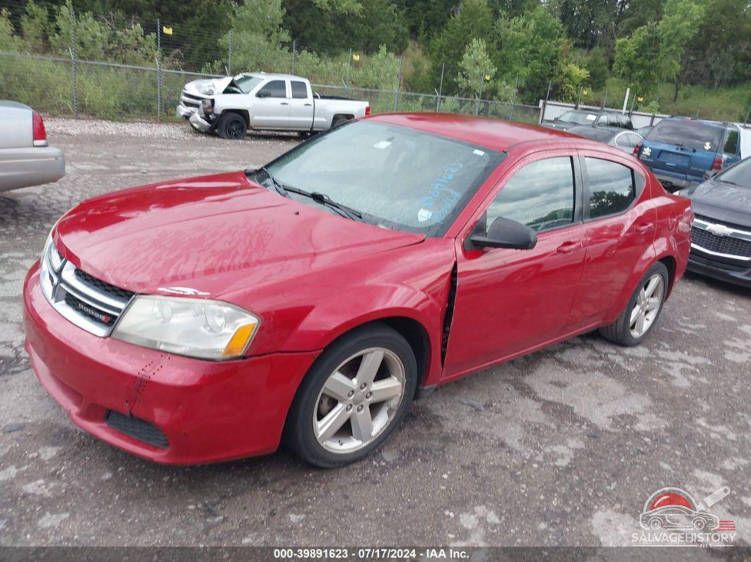 1C3CDZAB6DN535708 2013 DODGE AVENGER photo no. 2