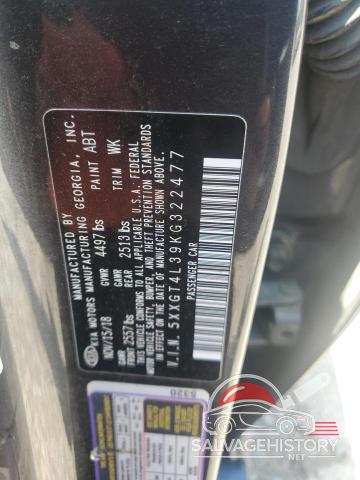 5XXGT4L39KG322477 2019 KIA OPTIMA photo no. 12