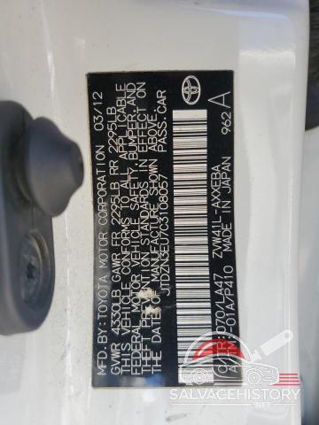 JTDZN3EU7C3108057 2012 TOYOTA PRIUS photo no. 12