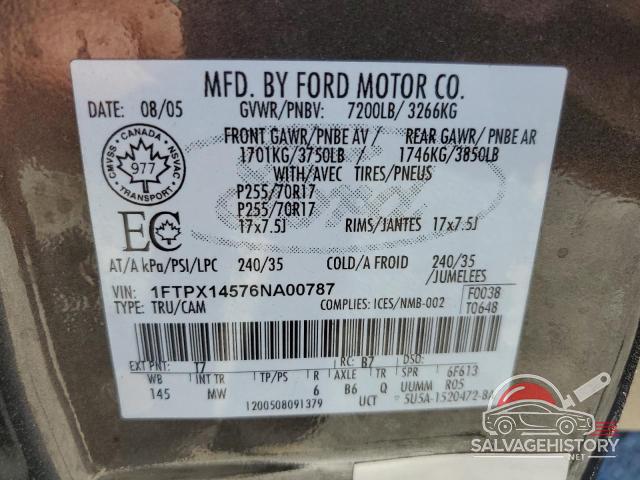 1FTPX14576NA00787 2006 FORD All Models photo no. 12