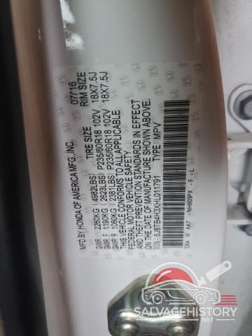 5J8TB4H3XHL011791 2017 ACURA RDX photo no. 14