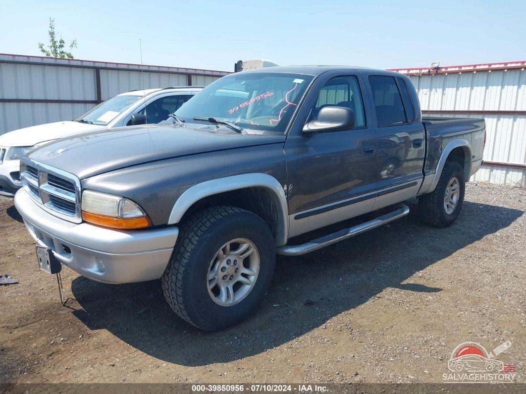 1D7HG48N64S504851 2004 DODGE DAKOTA photo no. 2