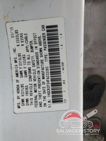 1HGCR2F54FA232090 2015 HONDA ACCORD photo no. 13