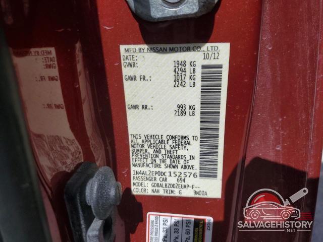 1N4AL2EP0DC152576 2013 NISSAN ALTIMA photo no. 12