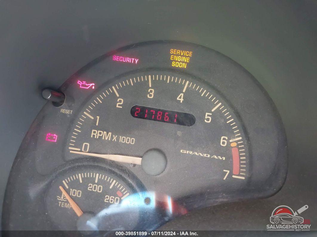 1G2NE52EXXC560988 1999 PONTIAC GRAND AM photo no. 7
