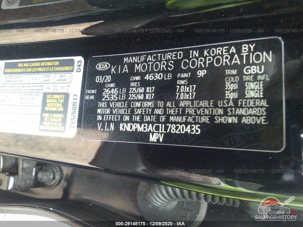 KNDPM3AC1L7820435 2020 KIA SPORTAGE photo no. 9
