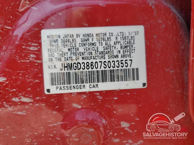 JHMGD38607S033557 2007 HONDA FIT photo no. 12