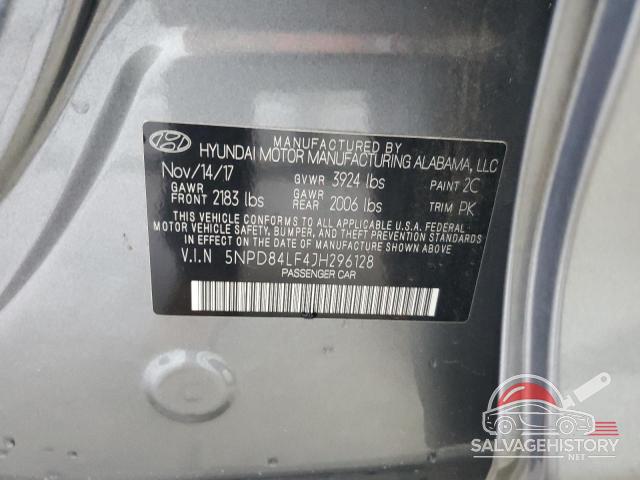 5NPD84LF4JH296128 2018 HYUNDAI ELANTRA photo no. 12