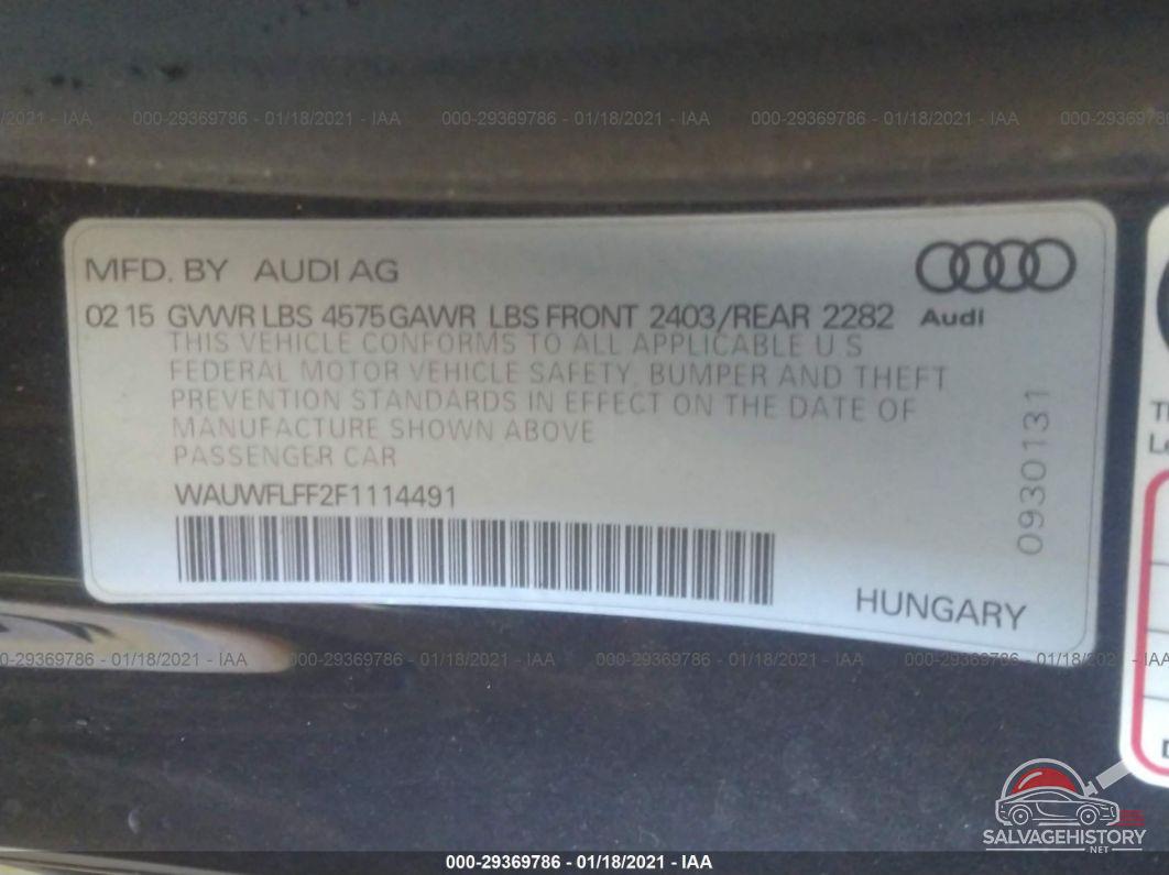 WAUWFLFF2F1114491 2015 AUDI A3 photo no. 9