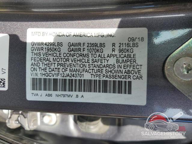 1HGCV1F12JA243701 2018 HONDA ACCORD photo no. 13