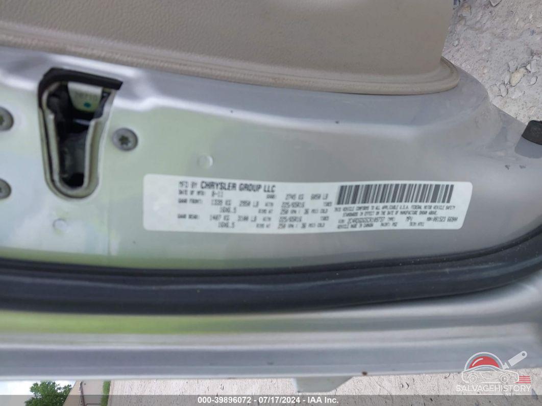 2C4RDGDG5CR109737 2012 DODGE GRAND CARAVAN photo no. 9