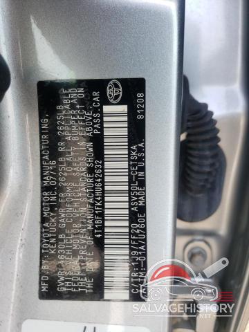 4T1BF1FK4HU642632 2017 TOYOTA CAMRY photo no. 12