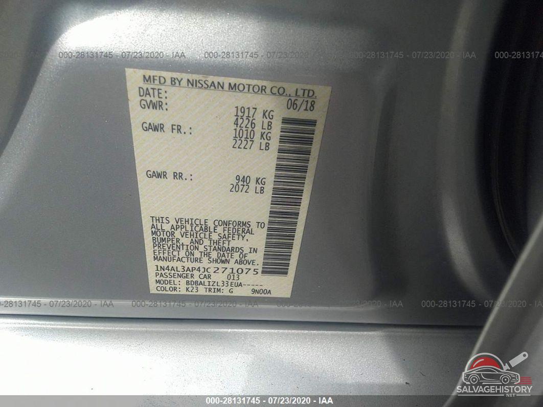 1N4AL3AP4JC271075 2018 NISSAN ALTIMA photo no. 9
