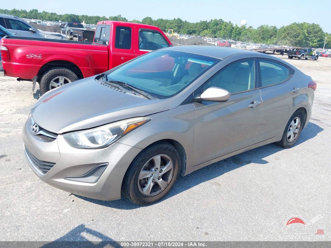 5NPDH4AE9FH588830 2015 HYUNDAI ELANTRA photo no. 2