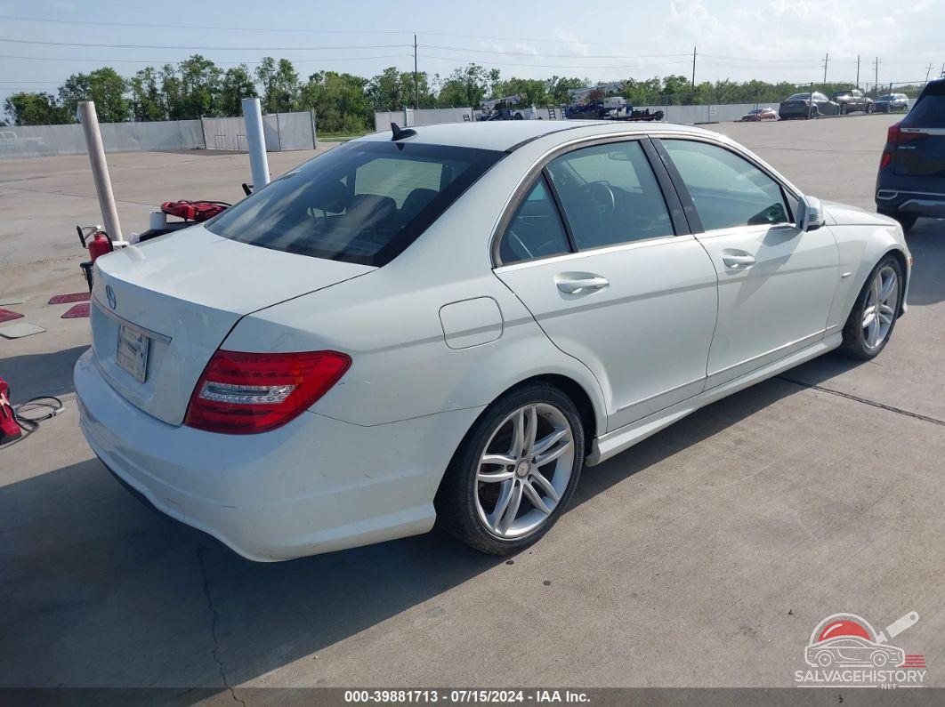 WDDGF4HB0CR195324 2012 MERCEDES-BENZ C 250 photo no. 4