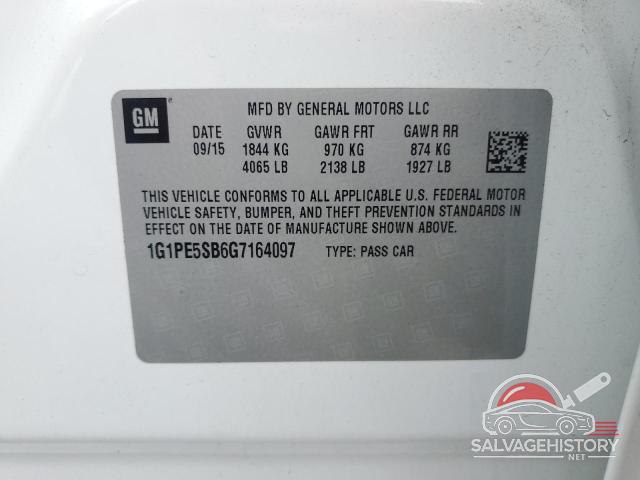 1G1PE5SB6G7164097 2016 CHEVROLET CRUZE photo no. 12