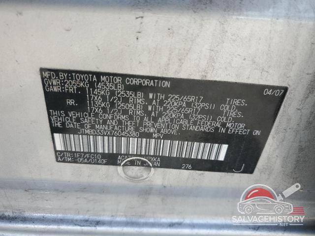 JTMBD33VX76045380 2007 TOYOTA RAV4 photo no. 12