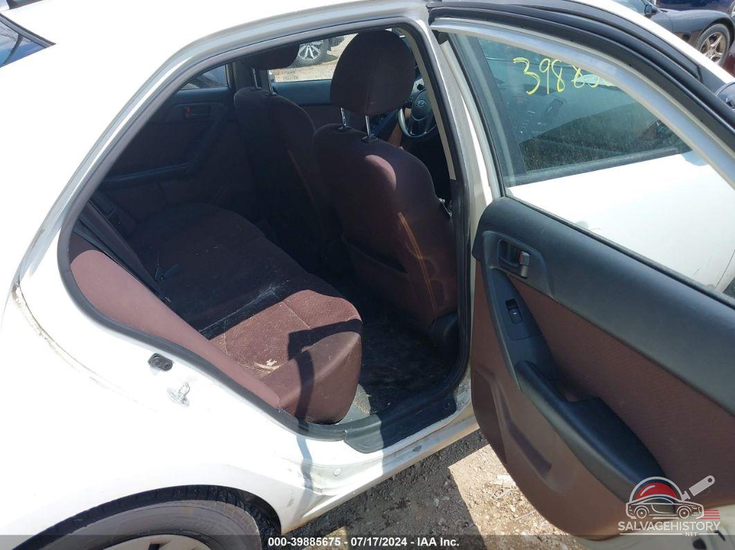 KNAFU4A26A5235431 2010 KIA FORTE photo no. 8