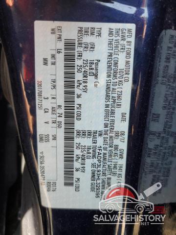 1FADP3L93HL329395 2017 FORD FOCUS photo no. 12