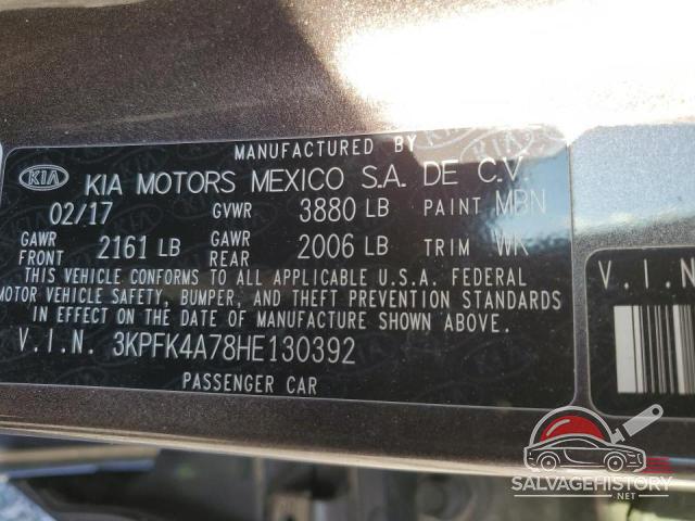 3KPFK4A78HE130392 2017 KIA FORTE photo no. 12