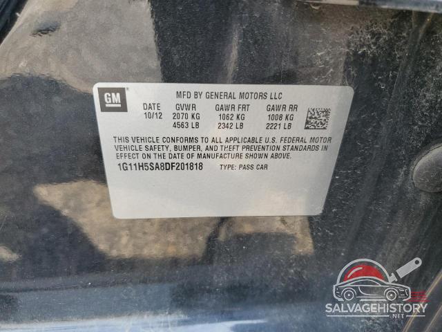 1G11H5SA8DF201818 2013 CHEVROLET MALIBU photo no. 12