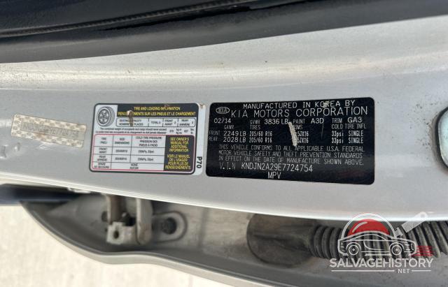 KNDJN2A29E7724754 2014 KIA SOUL photo no. 10