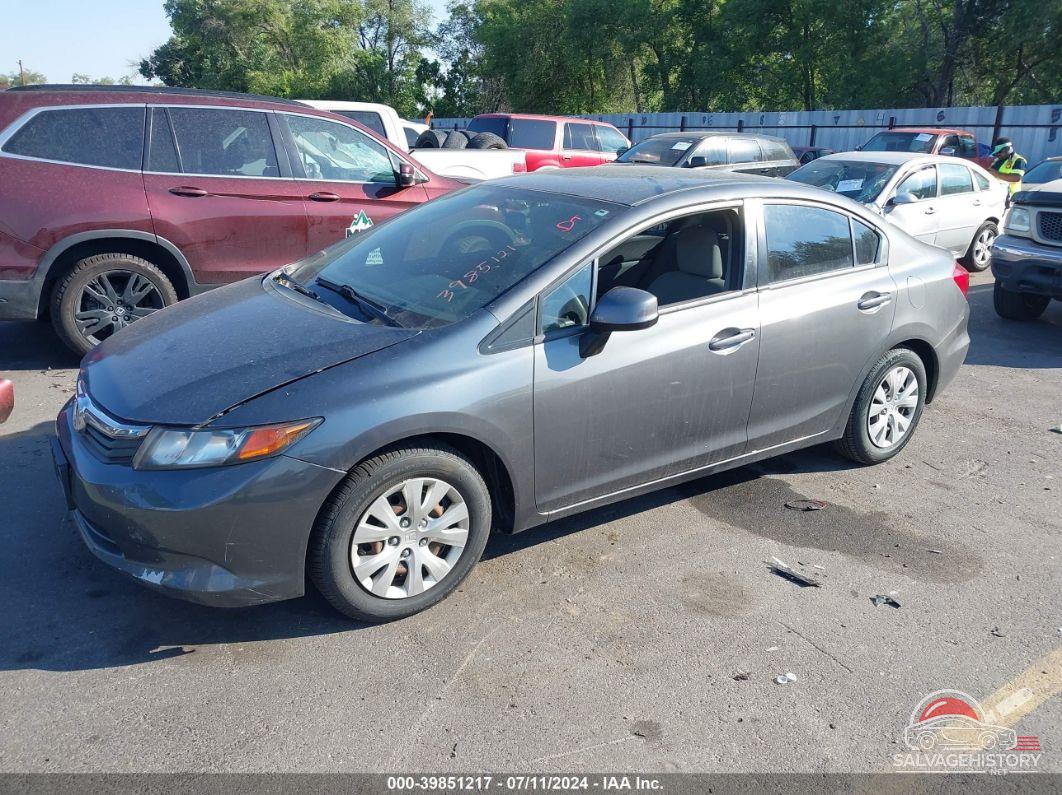 2HGFB2F56CH526847 2012 HONDA CIVIC photo no. 2