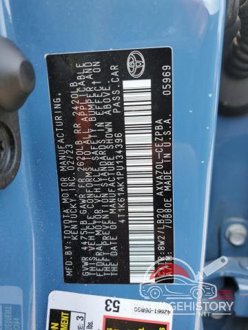 4T1K61AK1PU134396 2023 TOYOTA CAMRY photo no. 12