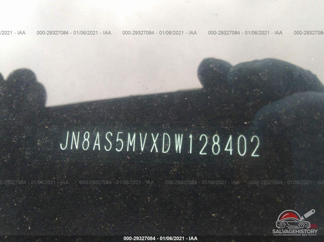 JN8AS5MVXDW128402 2013 NISSAN ROGUE photo no. 9