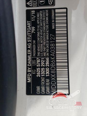 WDDXK8DB6KA038127 2019 MERCEDES-BENZ S-CLASS photo no. 12