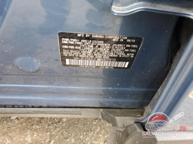 JF2SKAJC8LH409839 2020 SUBARU FORESTER photo no. 12