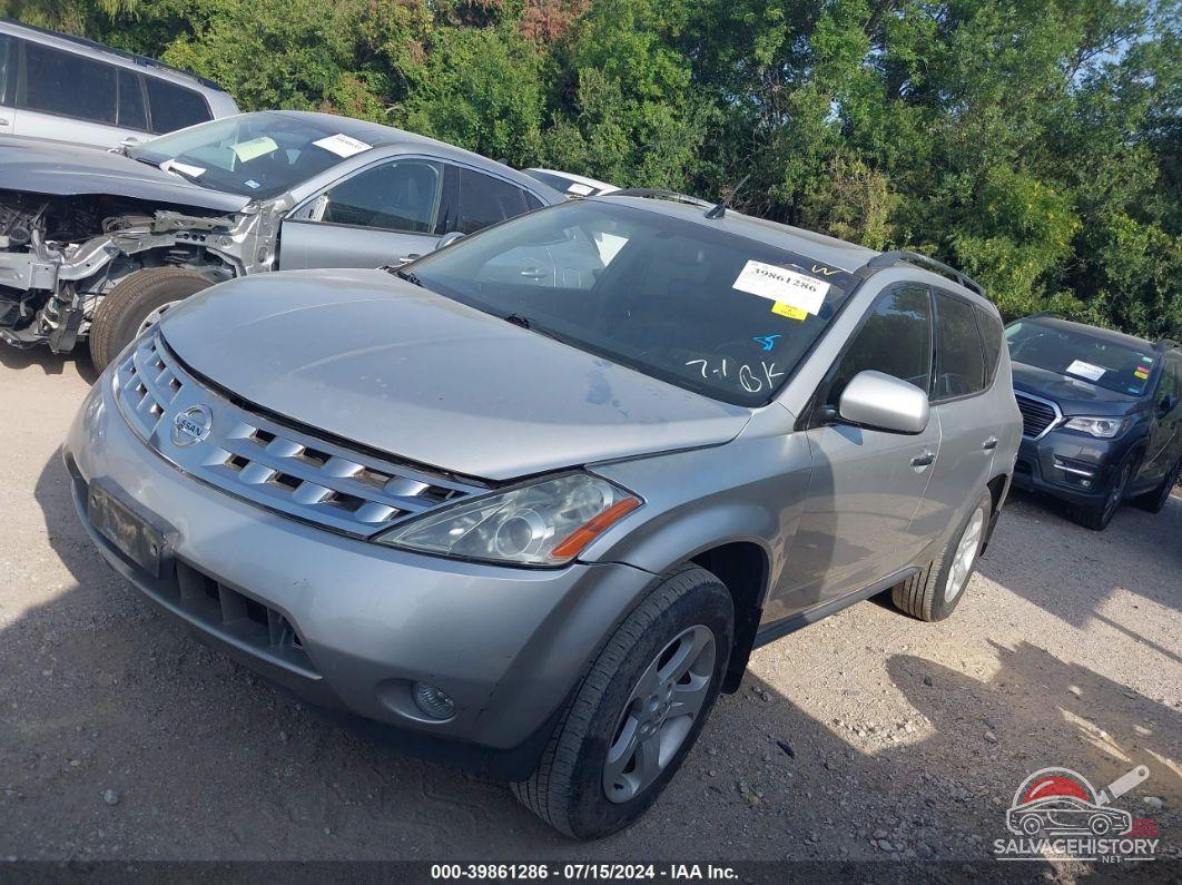 JN8AZ08W14W313410 2004 NISSAN MURANO photo no. 2