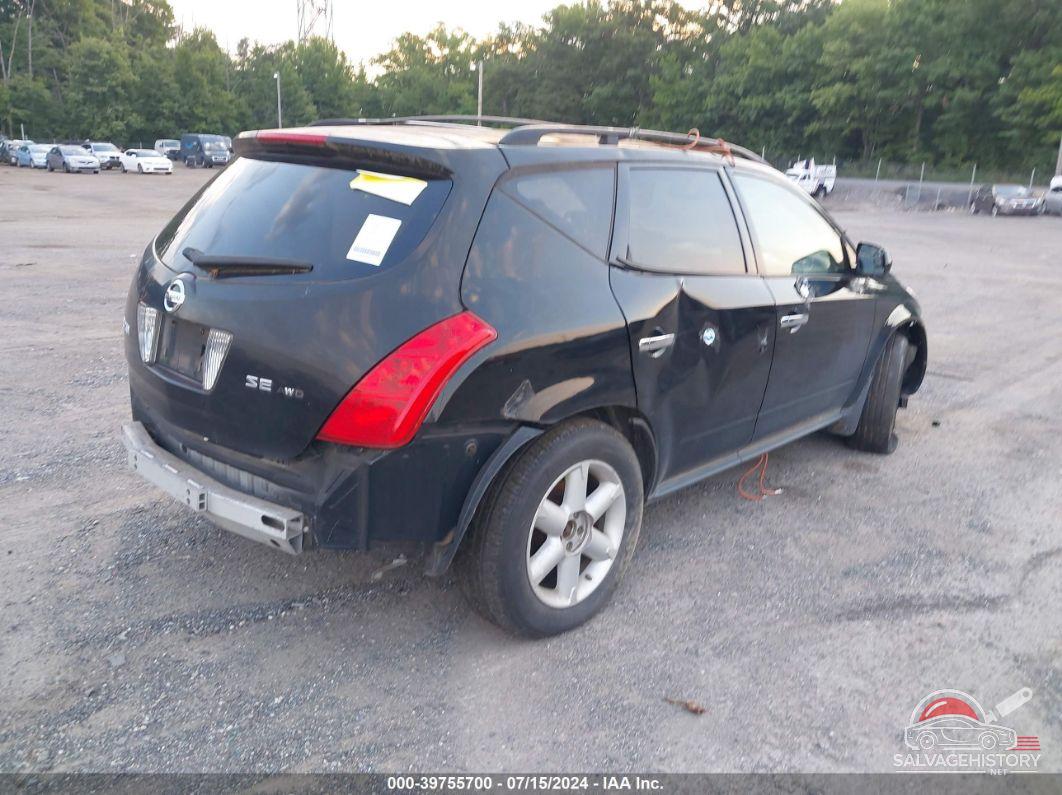 JN8AZ08W84W323447 2004 NISSAN MURANO photo no. 4