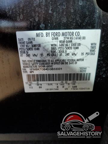 1FM5K7D84DGB33331 2013 FORD EXPLORER photo no. 13