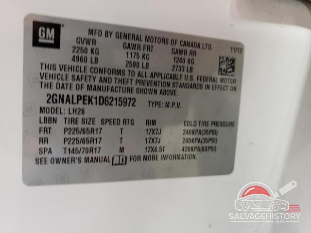 2GNALPEK1D6215972 2013 CHEVROLET EQUINOX photo no. 13