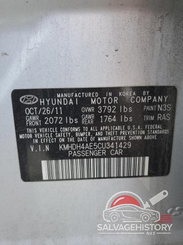 KMHDH4AE5CU341429 2012 HYUNDAI ELANTRA photo no. 13
