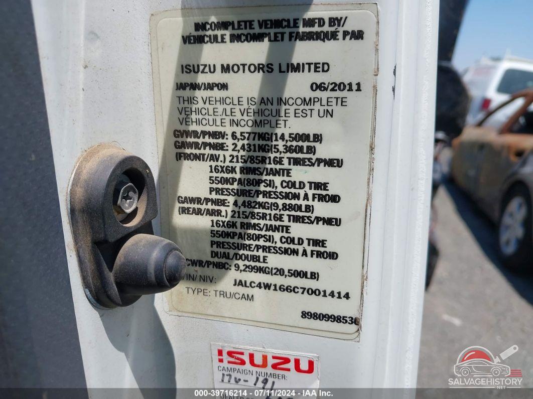 JALC4W166C7001414 2012 ISUZU NPR HD DSL REG photo no. 8