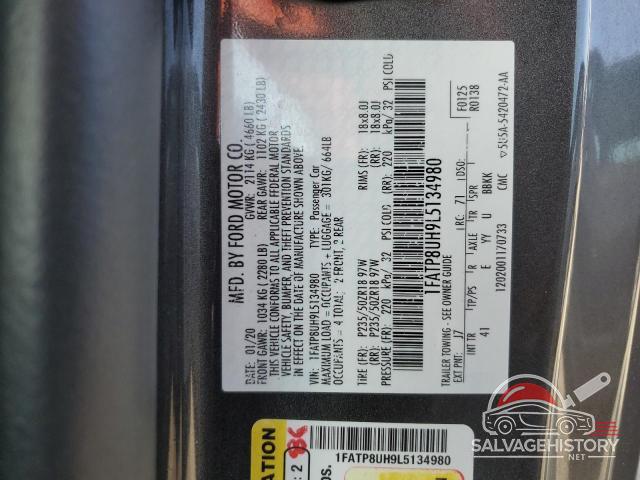 1FATP8UH9L5134980 2020 FORD ALL Models photo no. 13